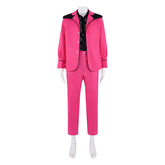Elvis (2022) Elvis Presley Shirt Pink Coat Pants Outfits Cosplay Costume Halloween Carnival Suit